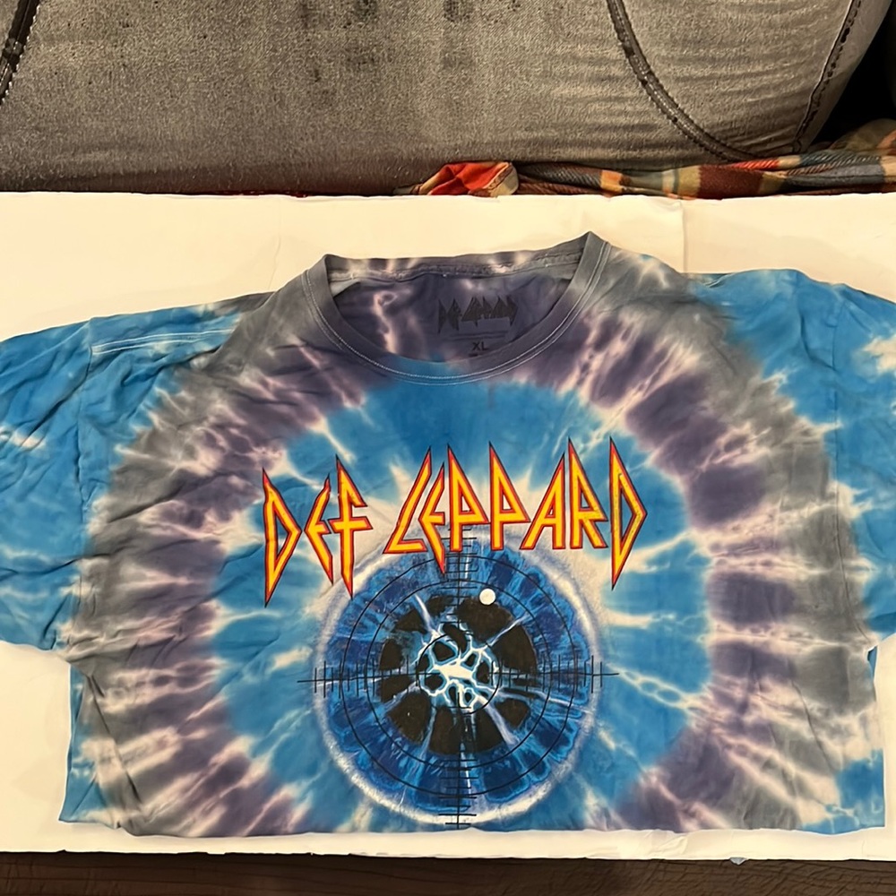 Xl Tie Dyed Def Leppard Tee Shirt